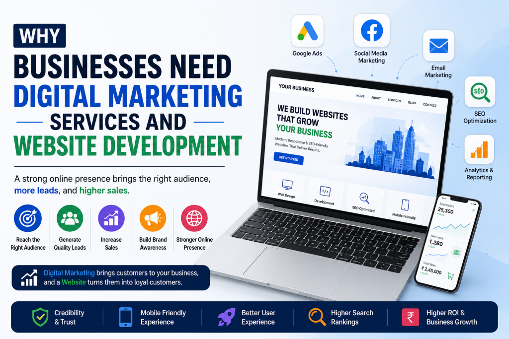 Why Businesses Need Digital Marketing Services and Website Development